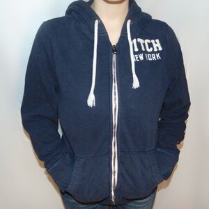 Abercrombie & Fitch navy zip up